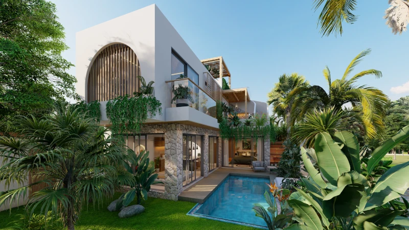 General view of the villa